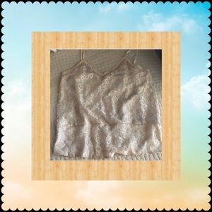 GORGEOUS GOLD LACE/CREAM CAMI